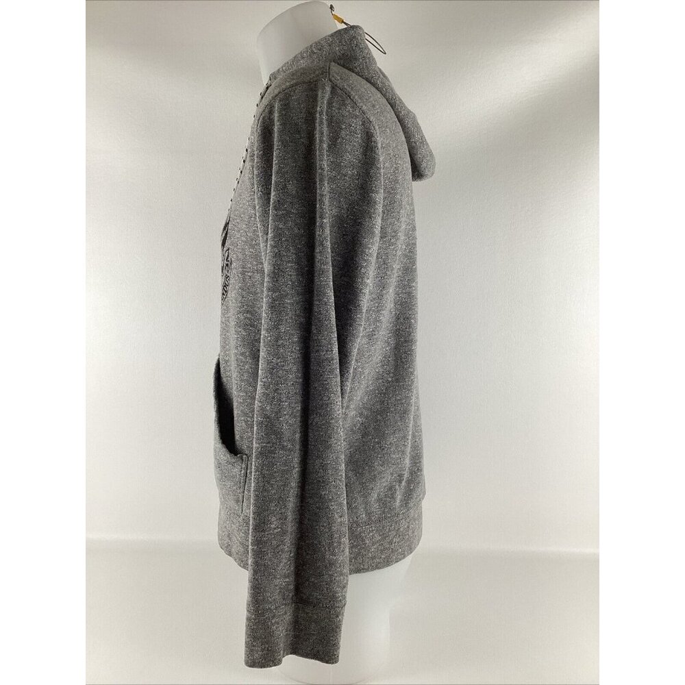 Harry Potter Hogwarts Crest Men's Small Gray Pullover Hoodie Sweatshirt - Picture 7 of 11